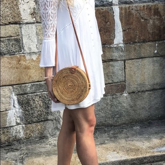 Rattan crossbody bag - Picture 7 of 8